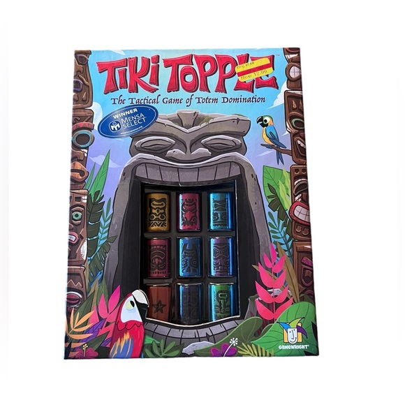 Gamewright TIKI TOPPLE -The Tactical Board Game of Totem Domination New Open Box - Picture 1 of 3
